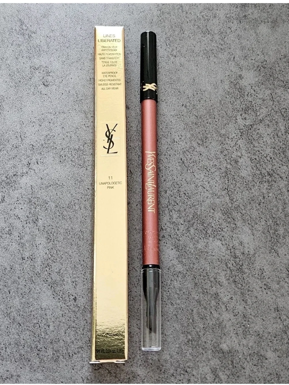 YSL Pink Metallic Eyeliner shade 11 unapologetic pink